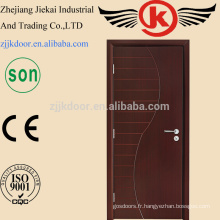 JK-HW9104 Dessins en bois de porte principale en bois, Couleurs de peinture Portes en bois